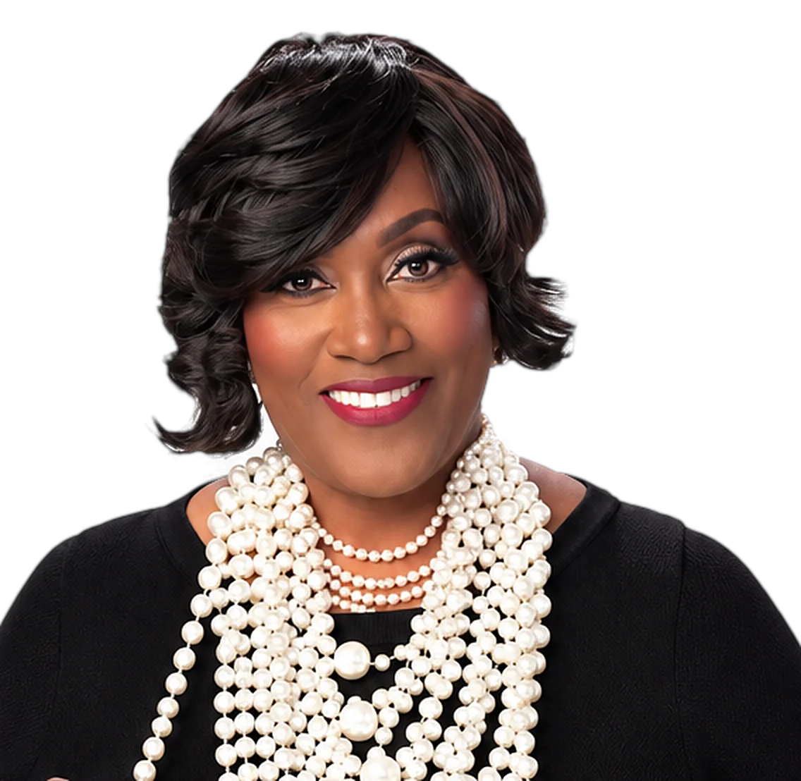Attorney Jacqueline A. Scott wearing pearls